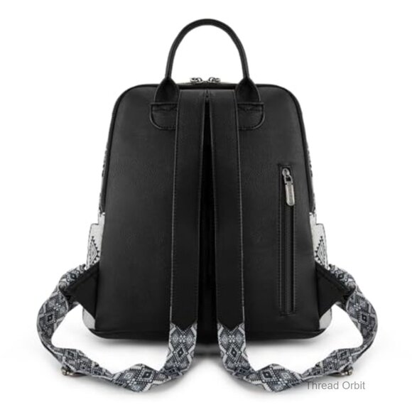 Convertible Backpack Purse Canvas Travel Bag Multi-Pocket Women\'s main image 4